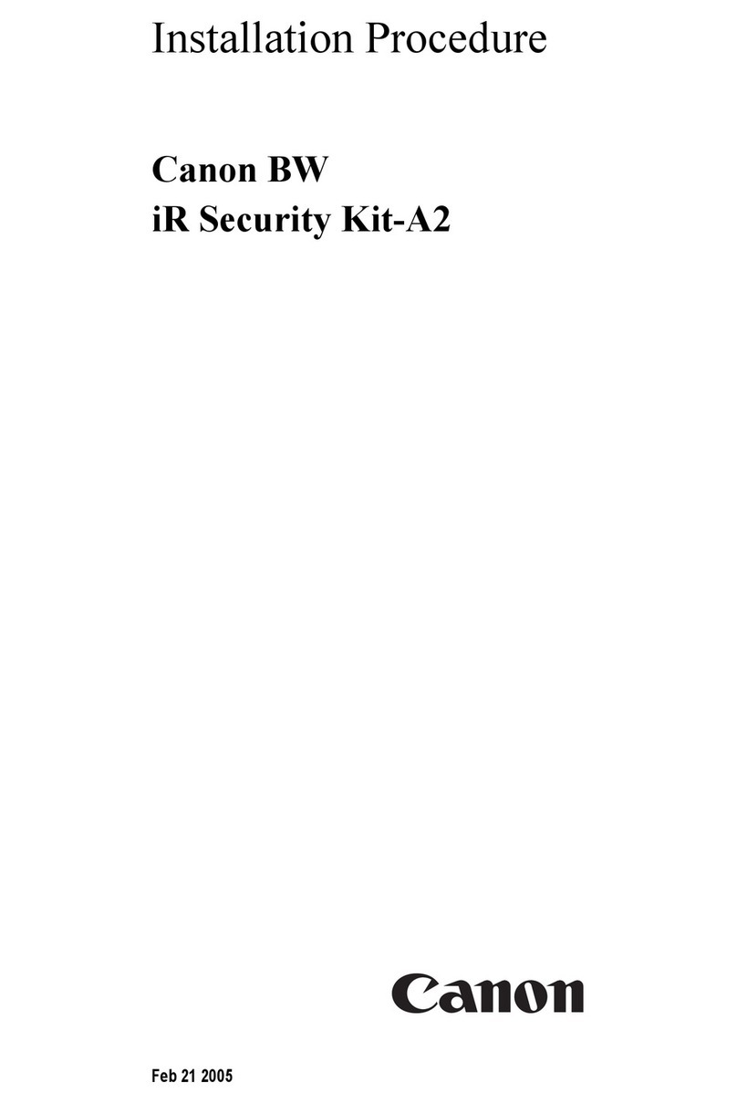 Canon iR Security Kit-A2 INSTALLATION PROCEDURE