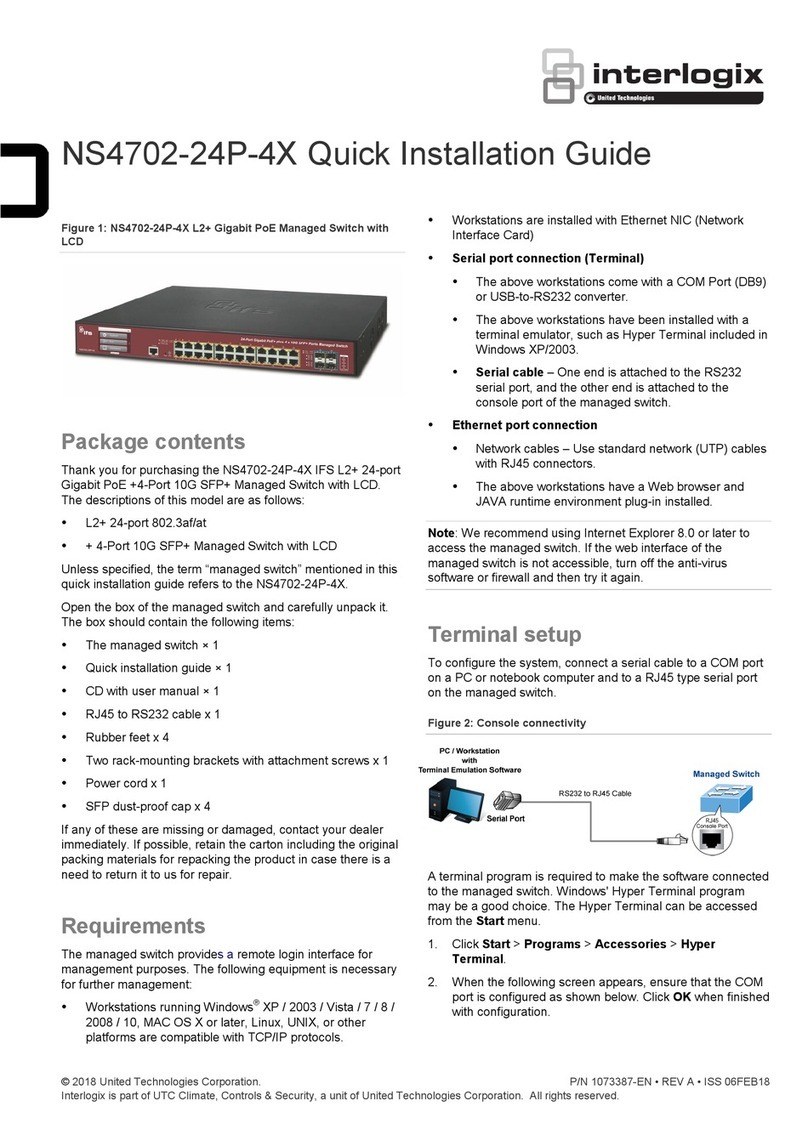 Interlogix NS4702-24P-4X Quick installation guide