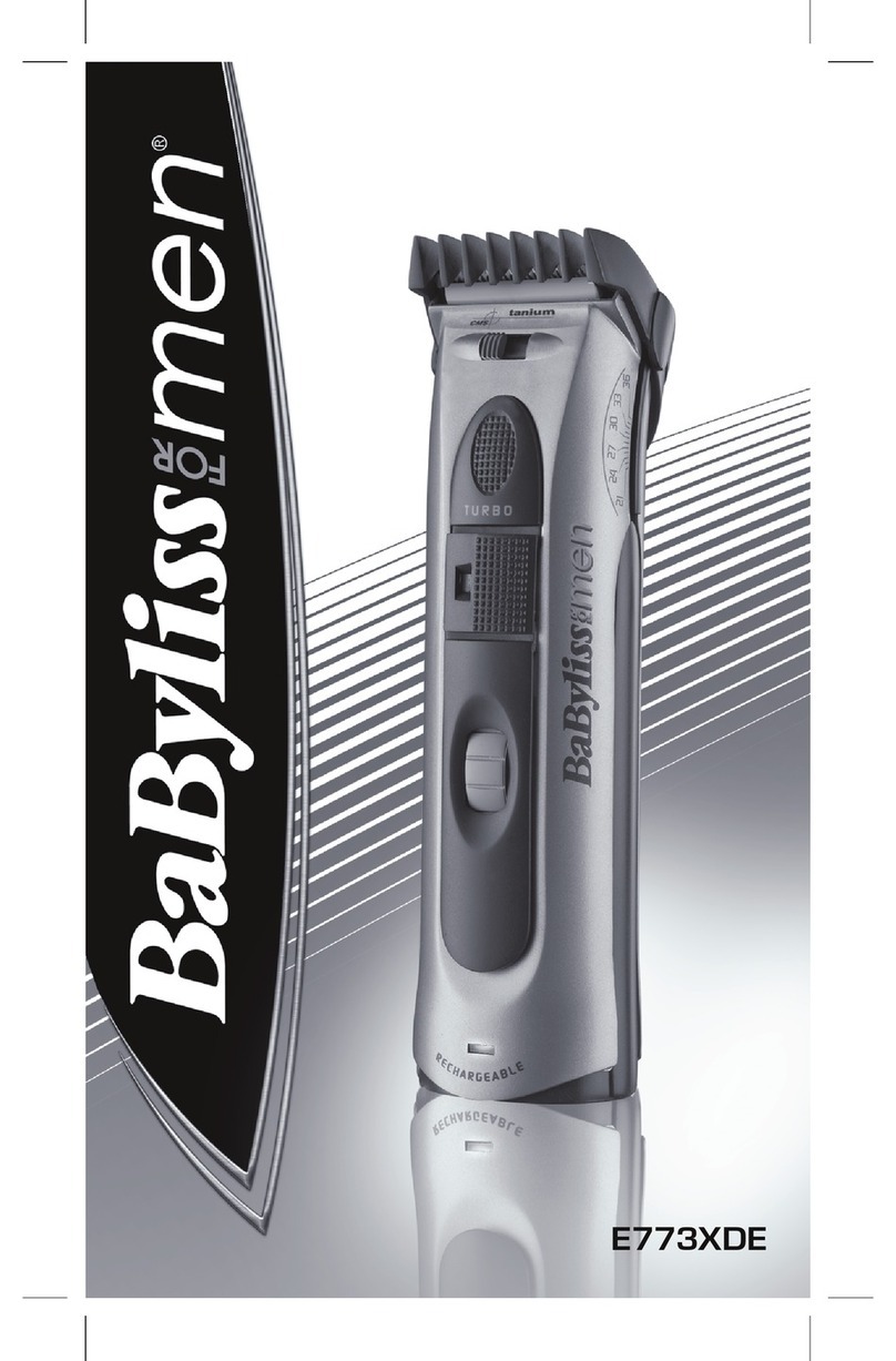 BaByliss for MEN E773XDE manual