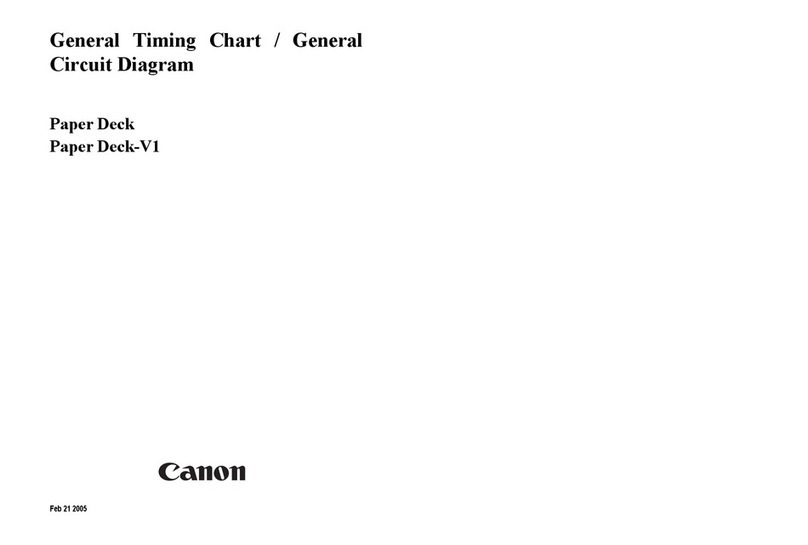 Canon Paper Deck-V1 General Timing Chart/General Circuit Diagram