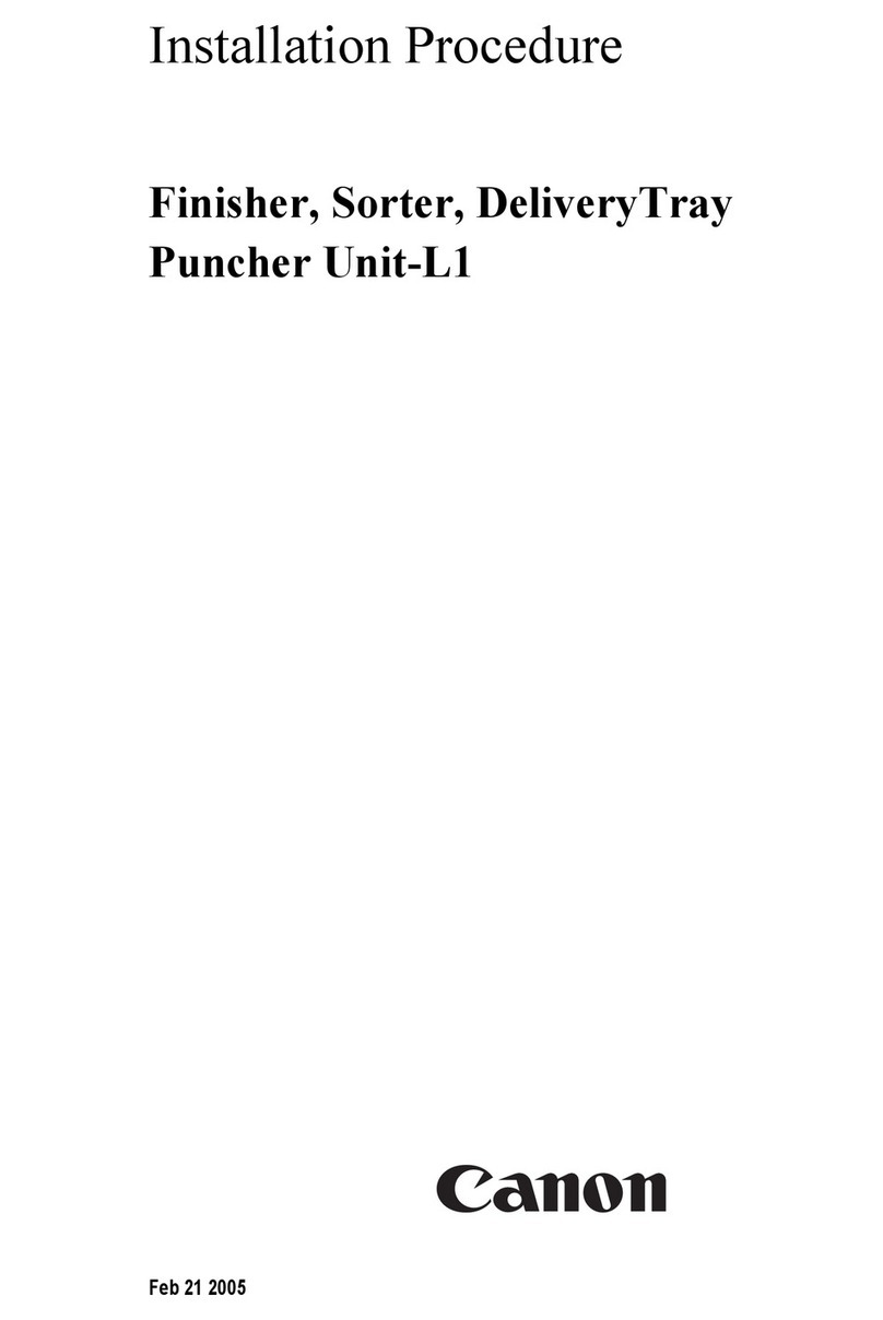 Canon Puncher Unit-L1 INSTALLATION PROCEDURE