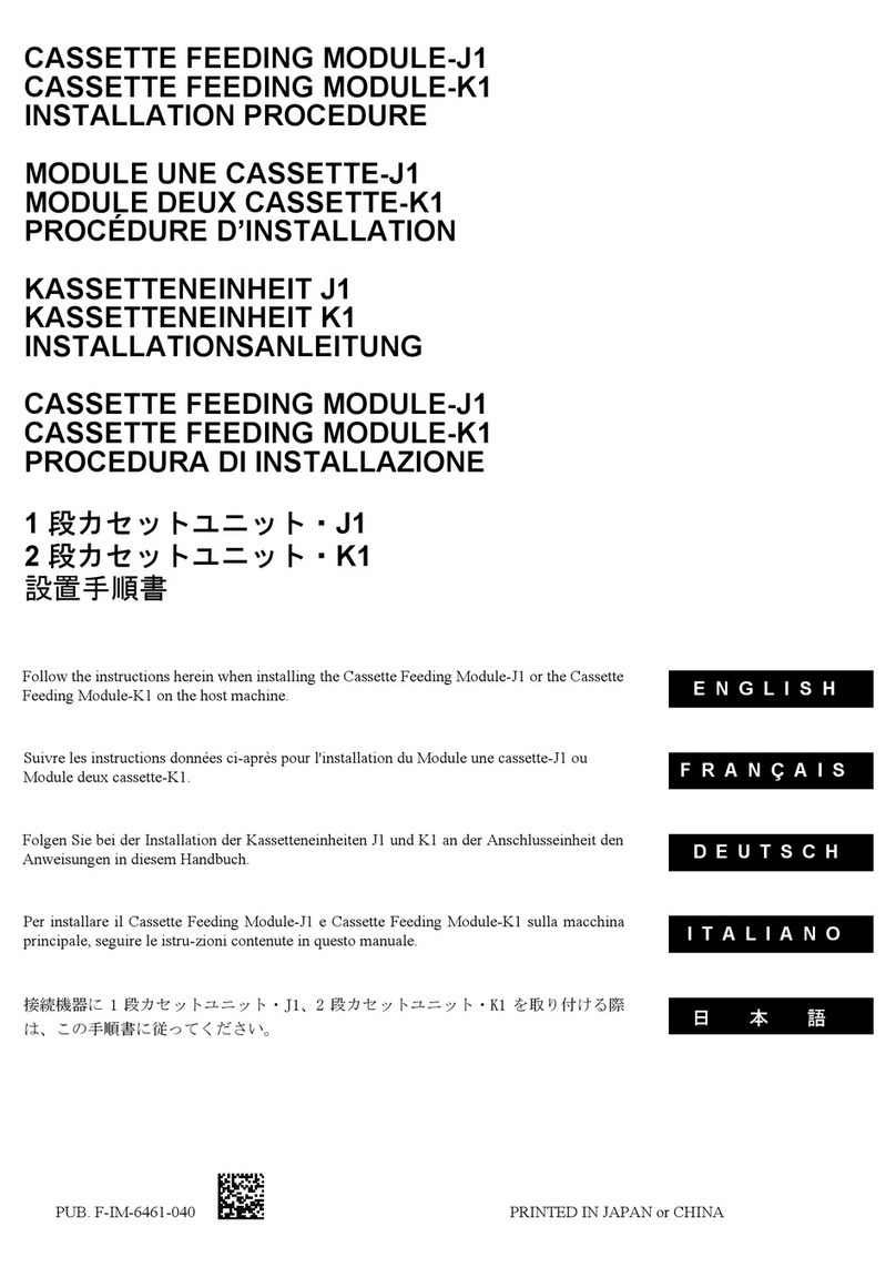 Canon Cassette Feeding Module-J1 INSTALLATION PROCEDURE