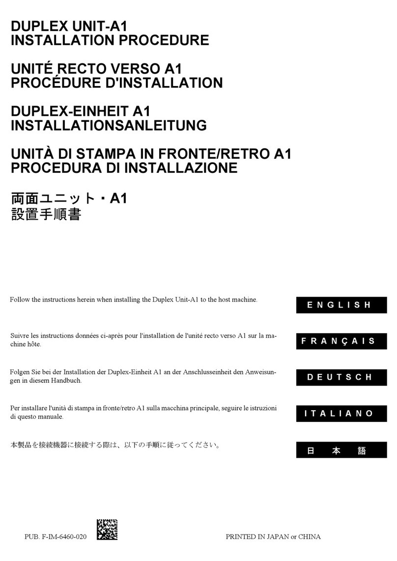 Canon Duplex Unit-A1 Operating and maintenance manual