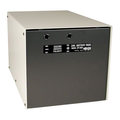 Tripp Lite BP-260 owner's manual