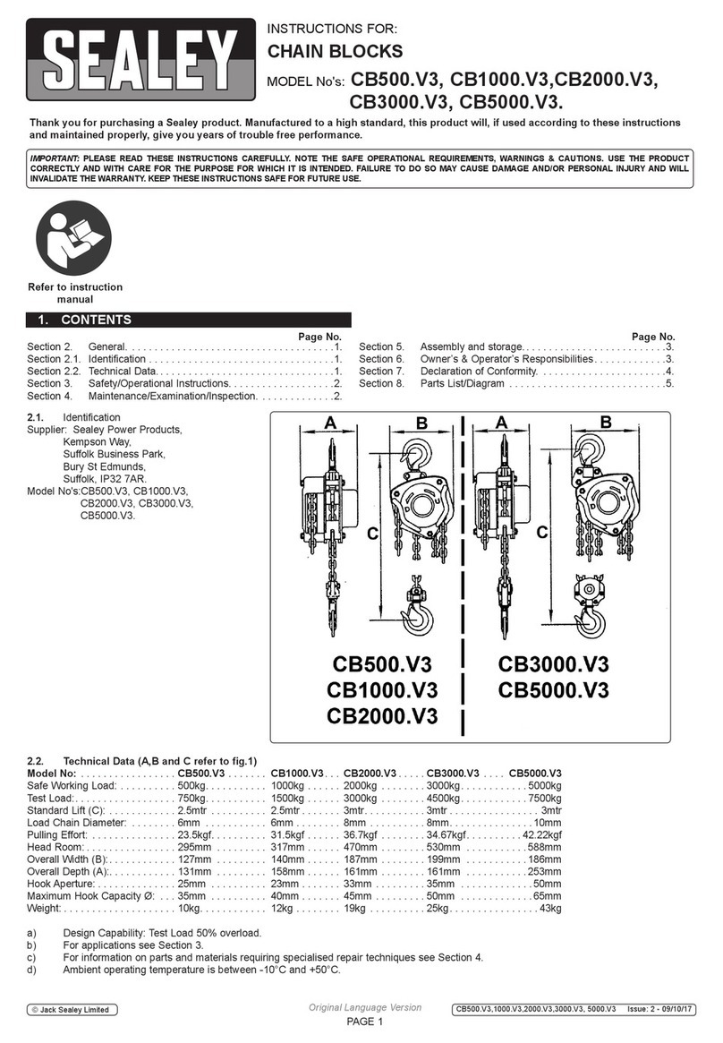 Sealey CB1000.V3 instructions