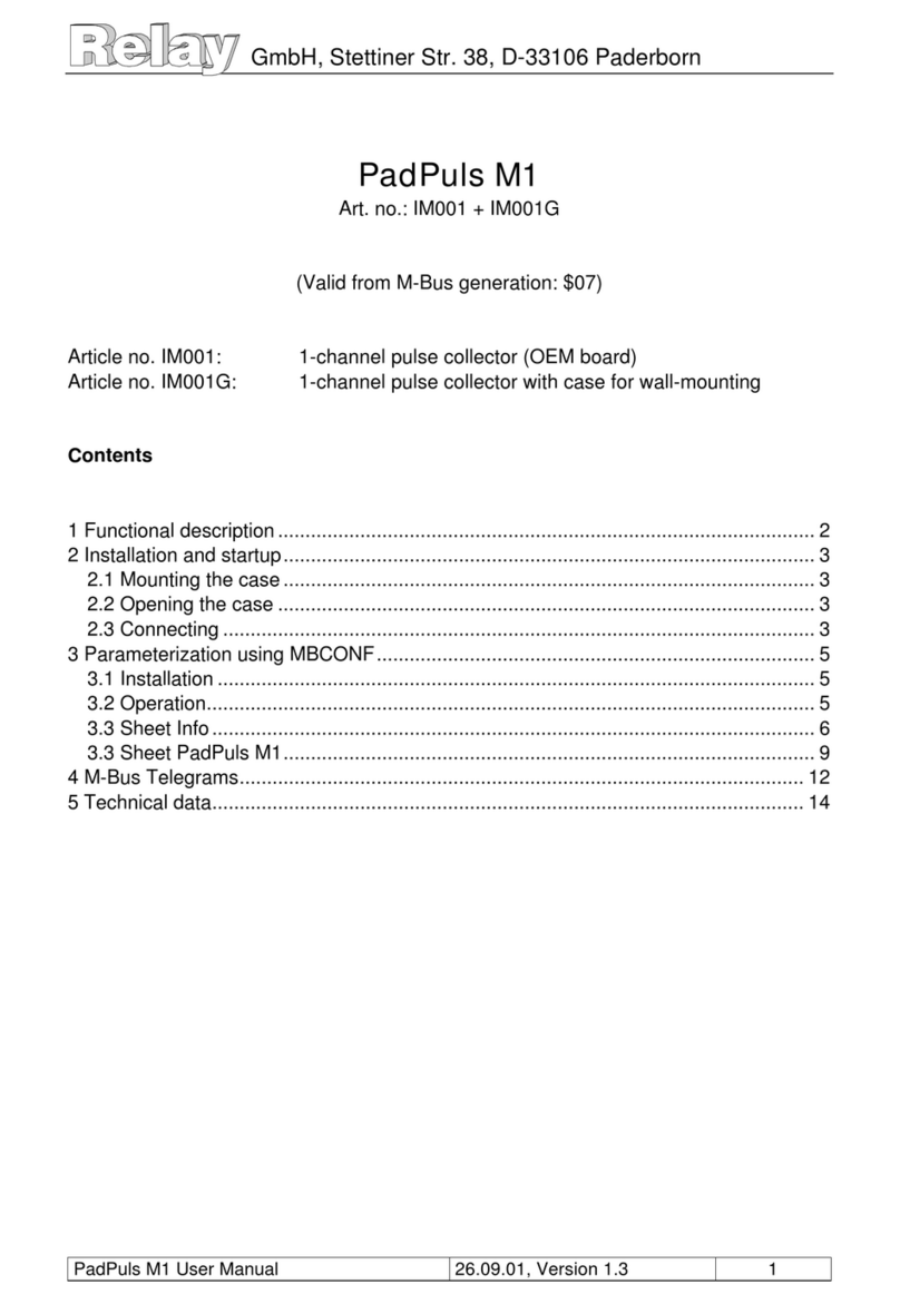 Relay PadPuls M1 user manual
