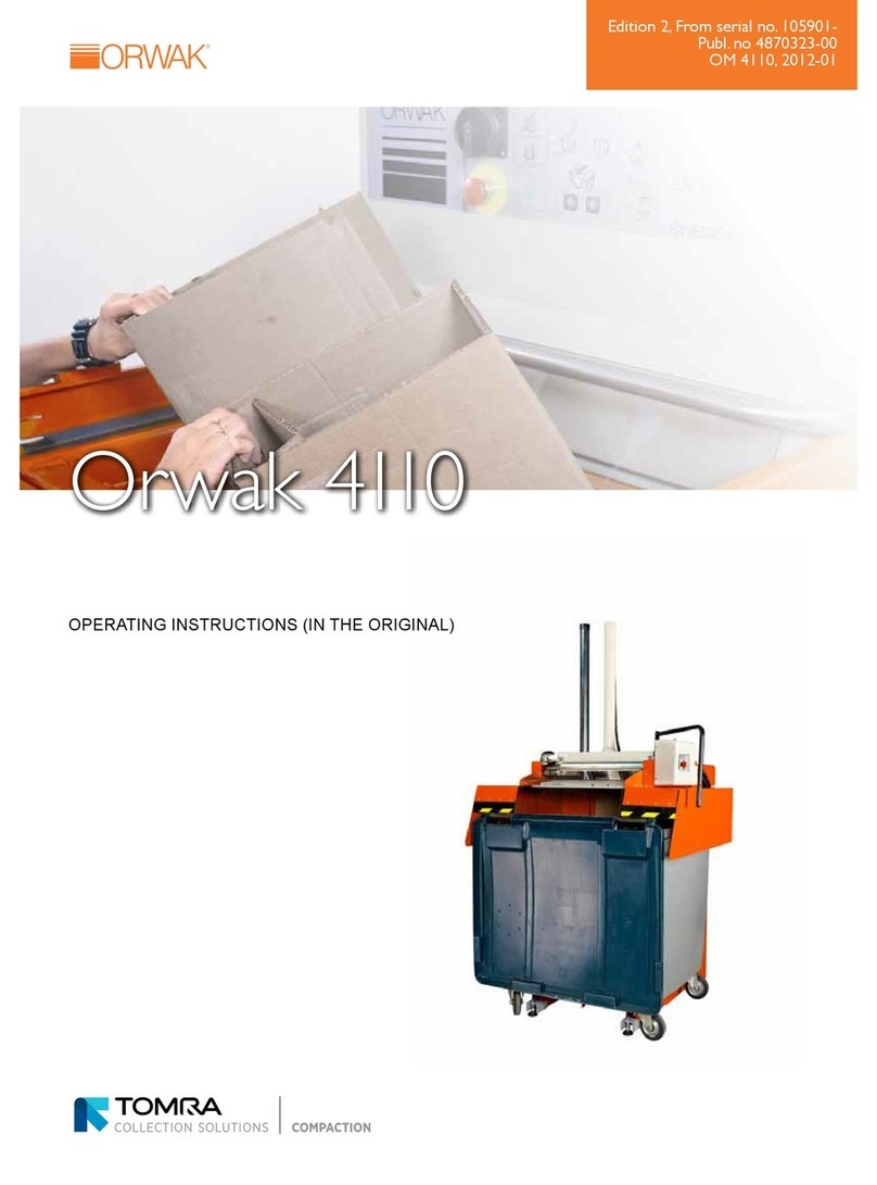Orwak 4110 operating instructions