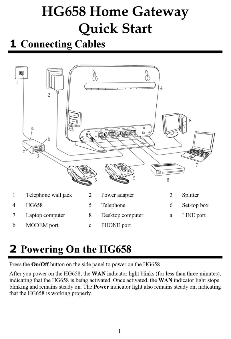 Huawei HG658 User manual Huawei HG658 User manual