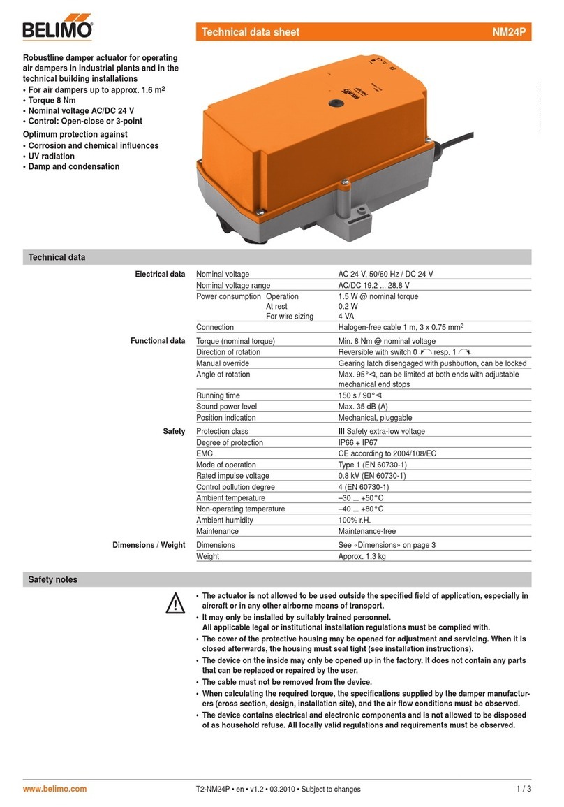 Belimo NM24P Instruction Manual
