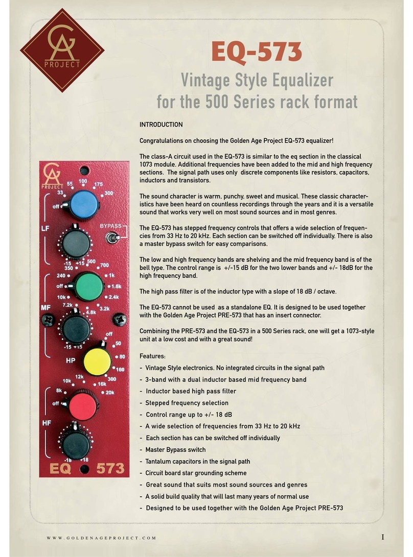 Golden Age Project EQ-573 User manual