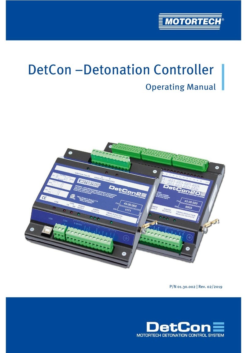 Motortech DetCon series operating manual