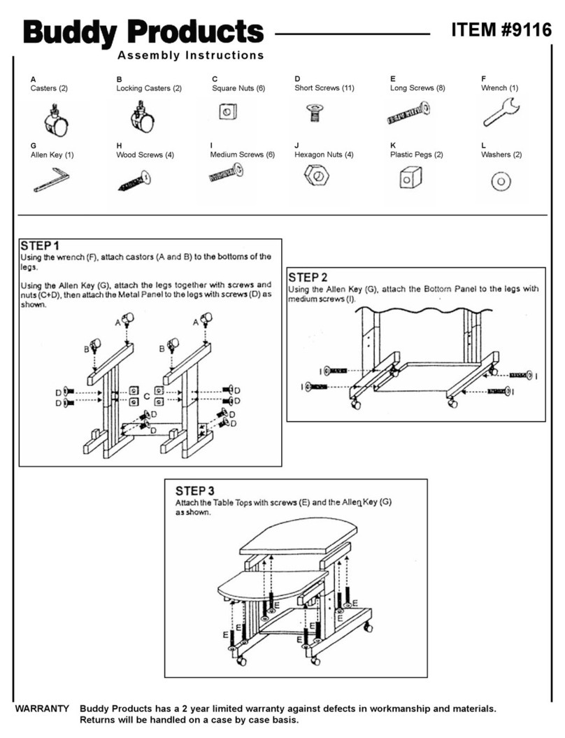 Buddy Products 9116 Assembly instructions