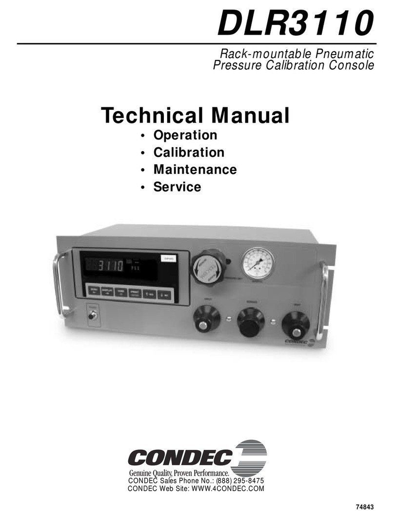Condec DLR3110 Technical manual