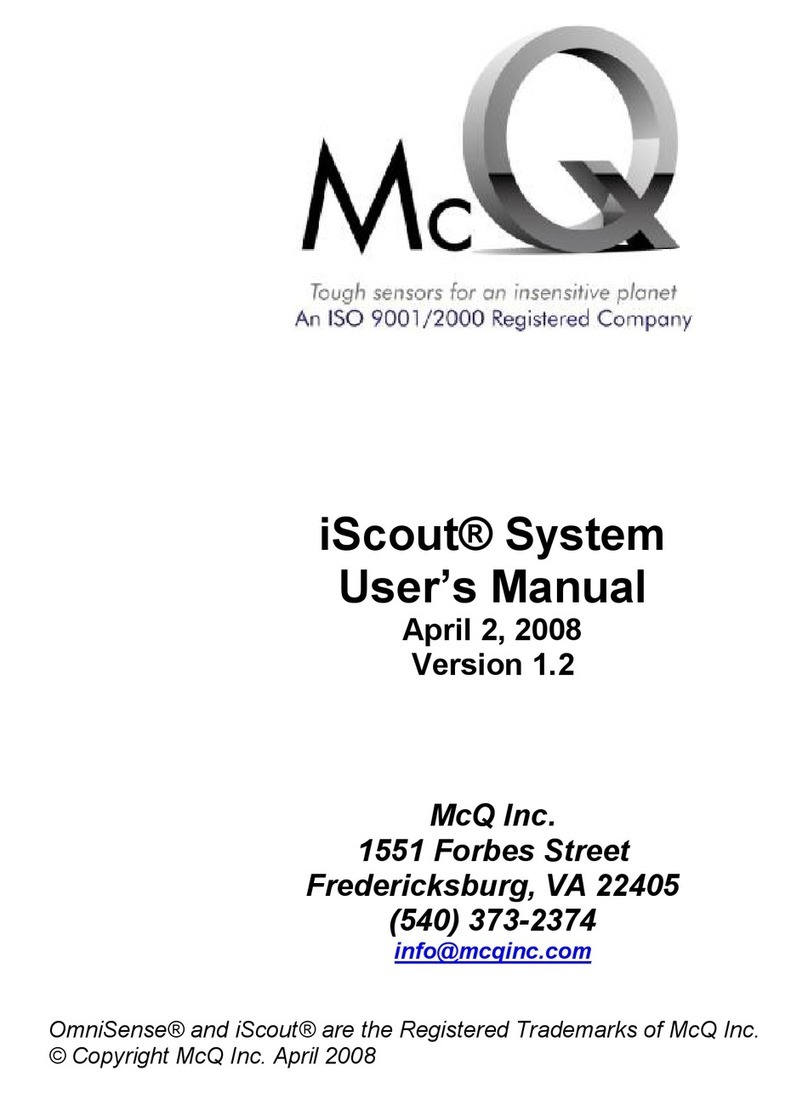 McQ Inc. iScout System user manual