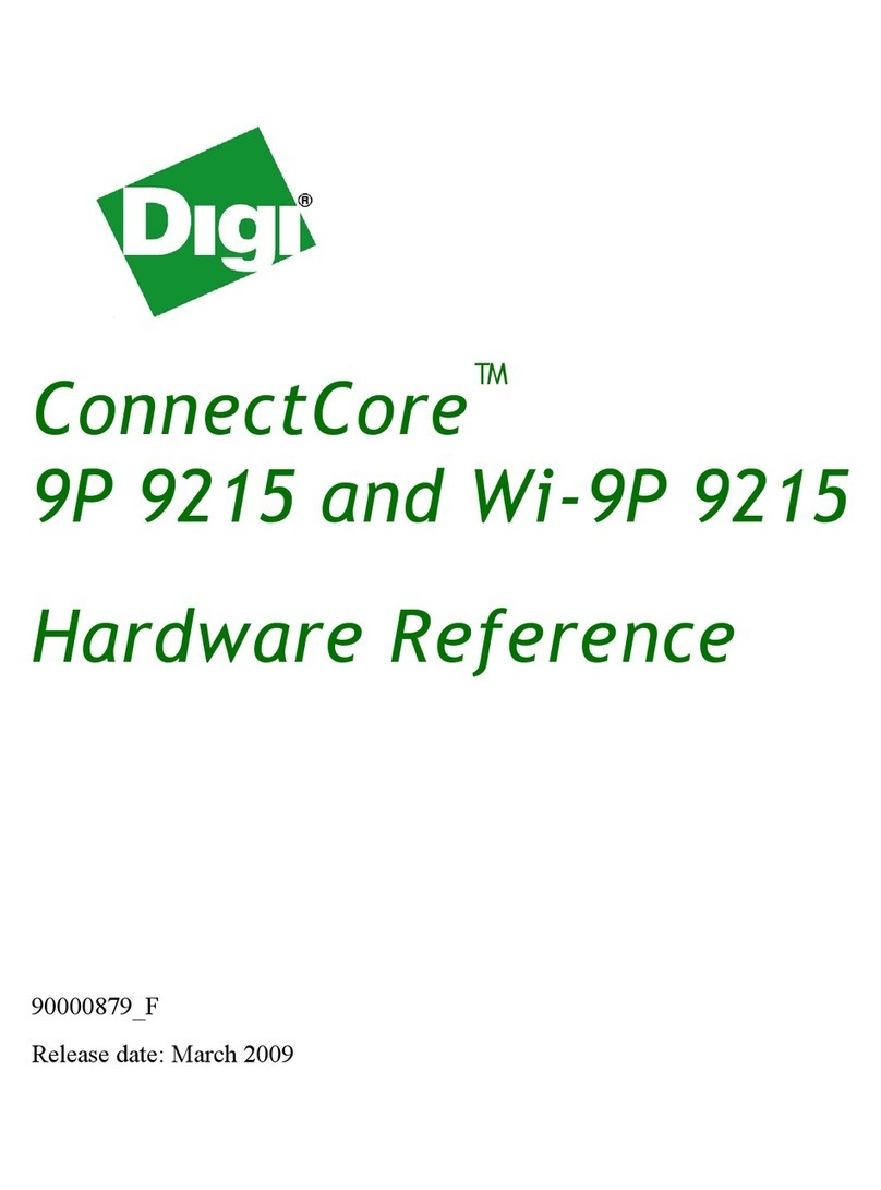 Digi ConnectCore 9P 9215 Hardware reference
