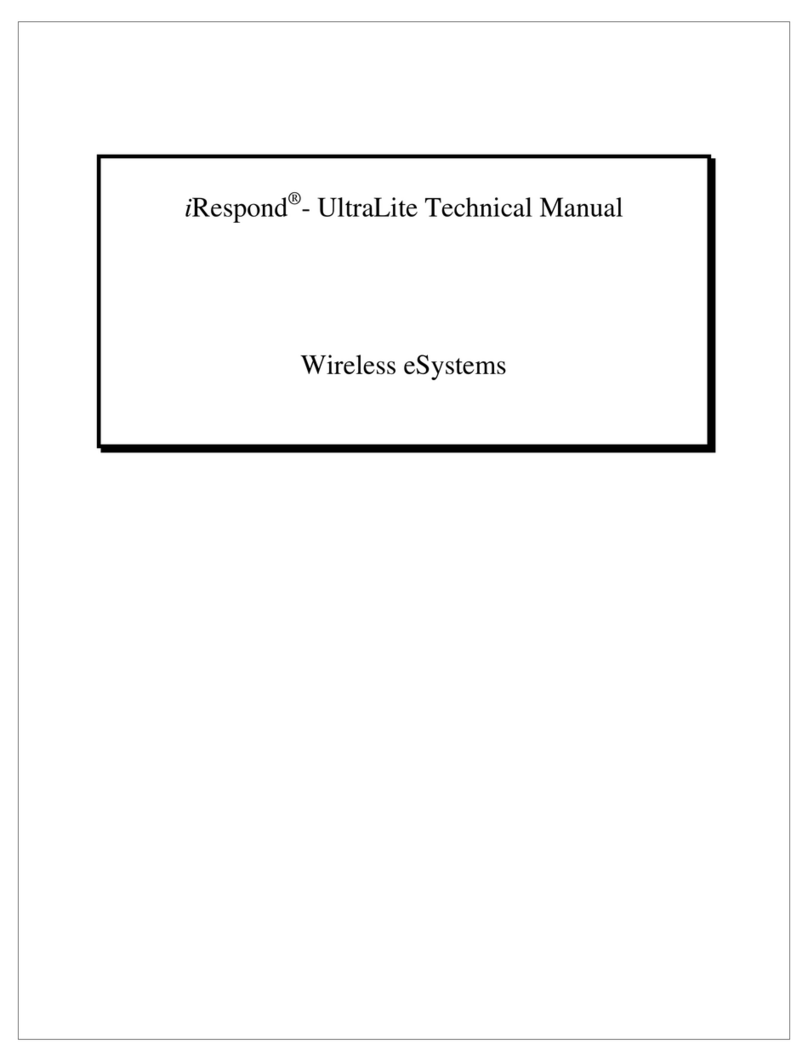Wireless eSystems iRespond UltraLite Technical manual