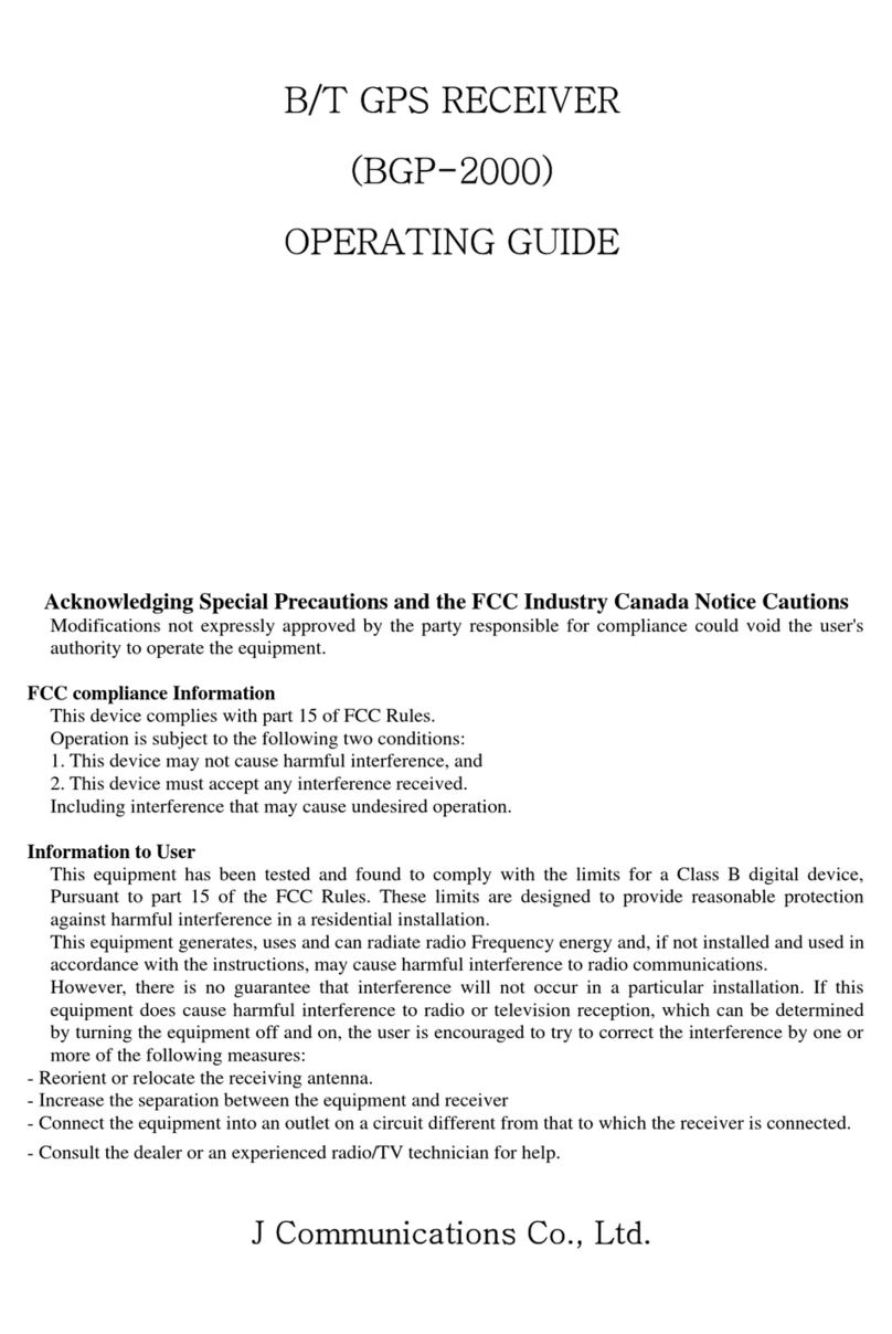 J Communications Co., Ltd. BGP-2000 operating guide