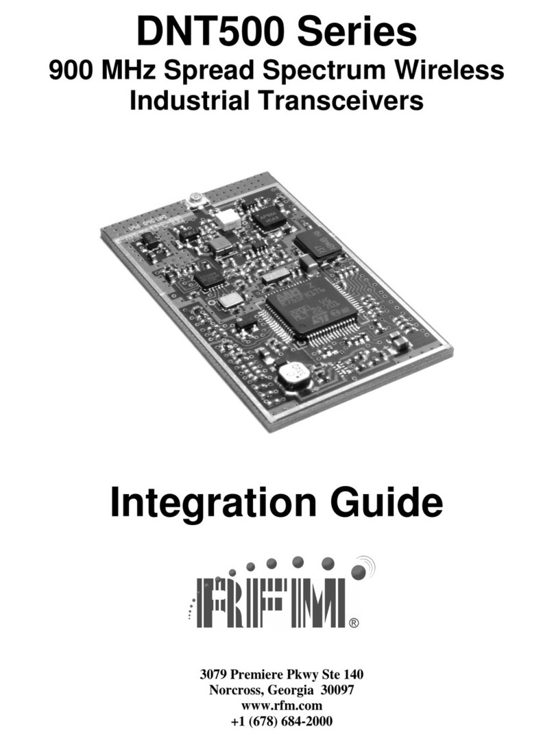 RFM DNT500 Series Quick setup guide