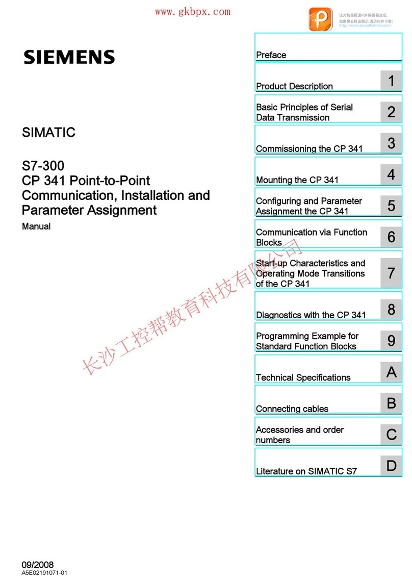 Siemens Simatic S7-300 CP 341 User manual