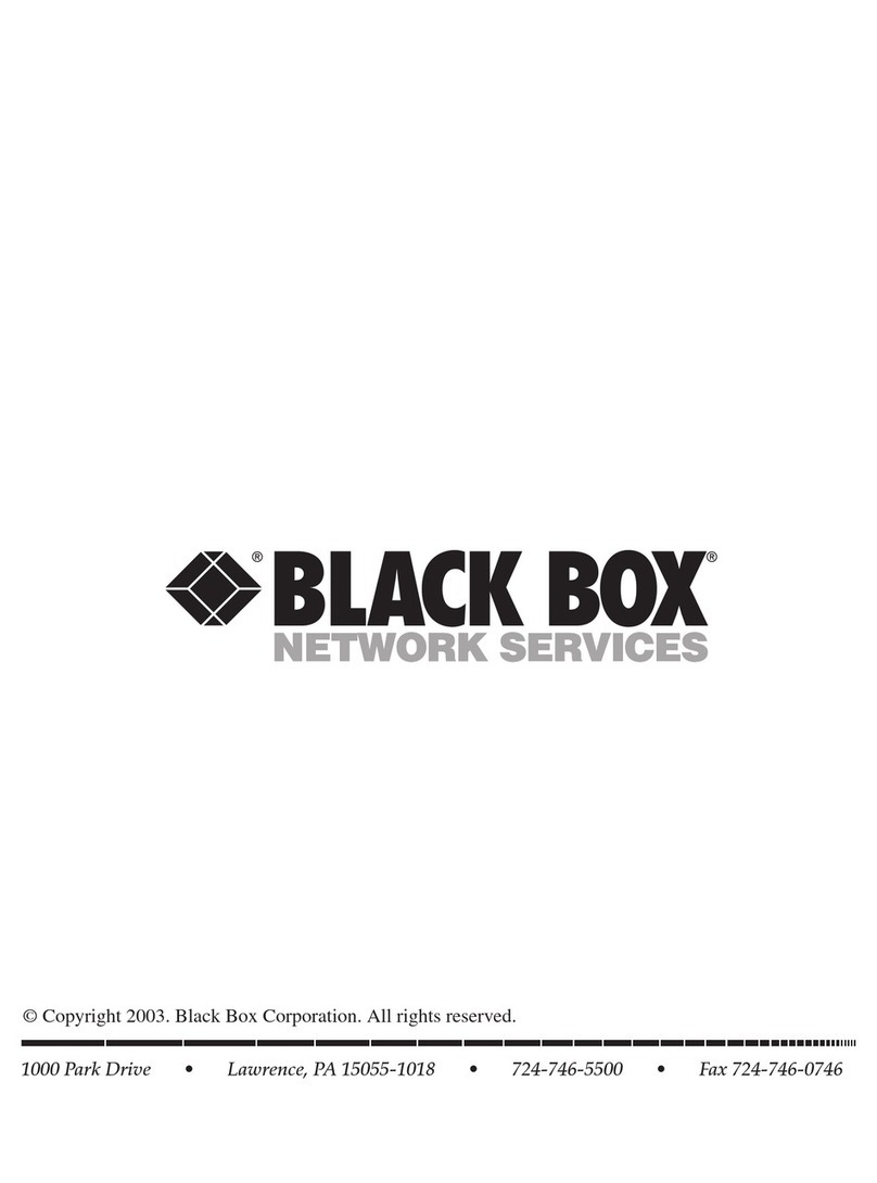 Black Box RM2000A user manual