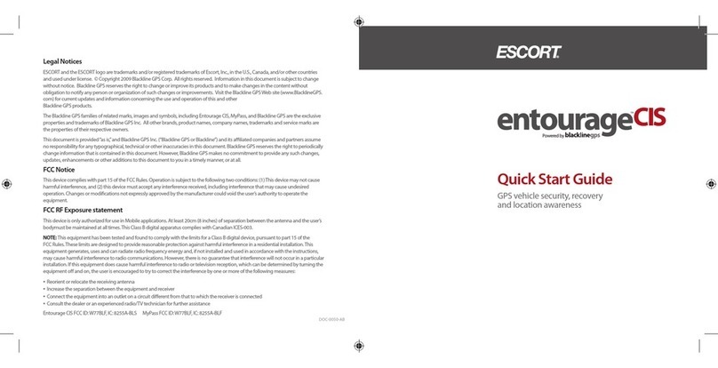 Escort Entourage CIS quick start guide