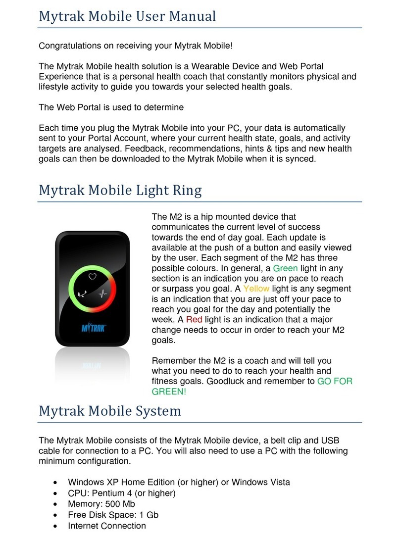 MYTRAK Mytrak Mobile user manual
