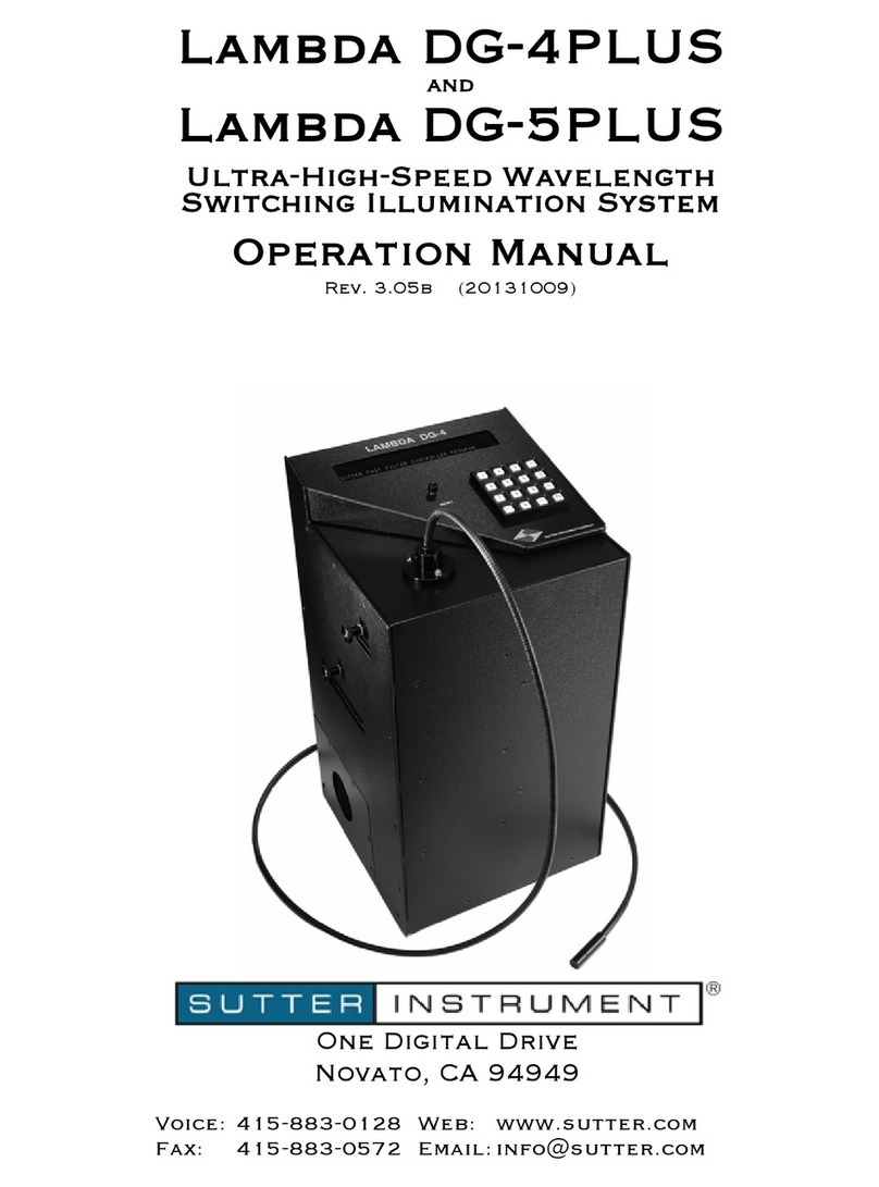 Sutter Lambda DG-4PLUS Operation manual