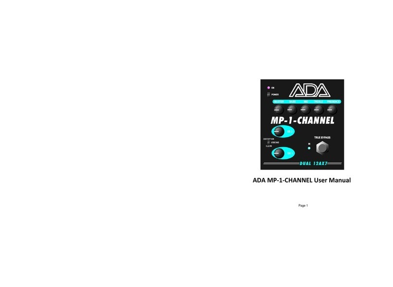 A/DA MP-1-CHANNEL User manual