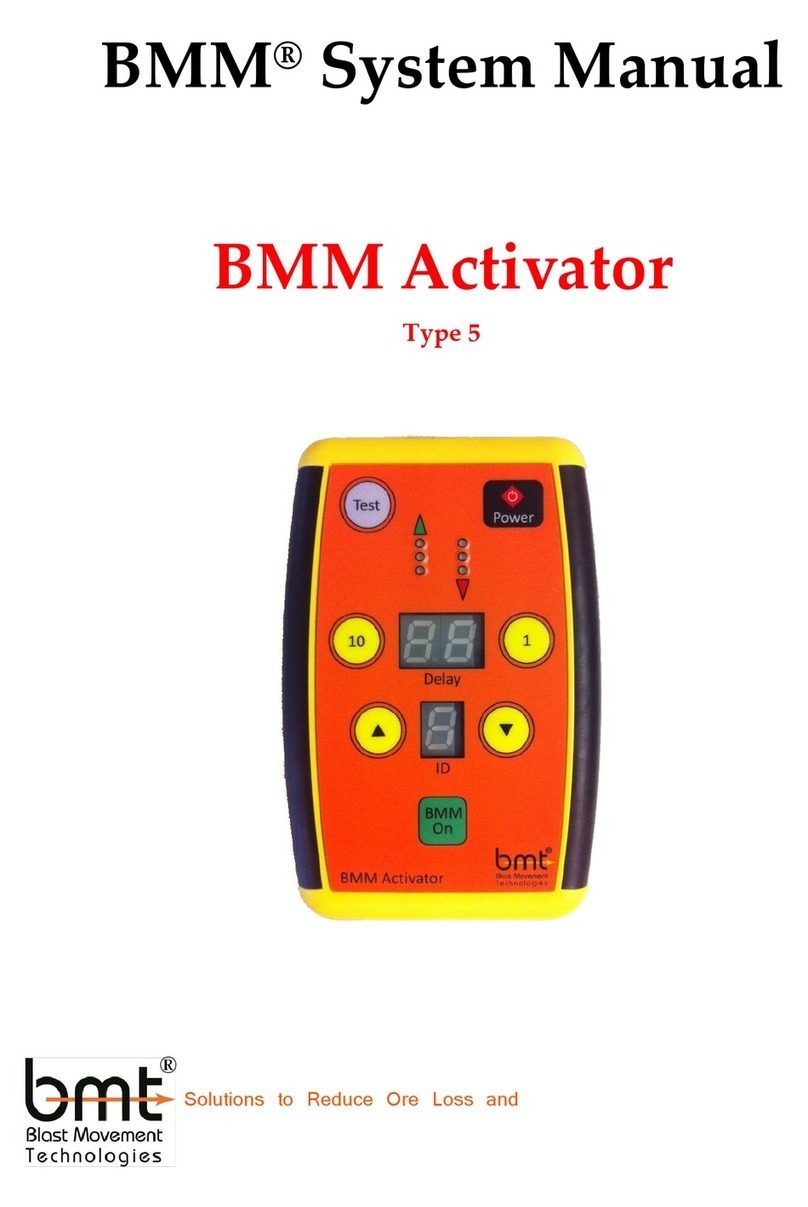BMT Blast Movement Monitor System manual