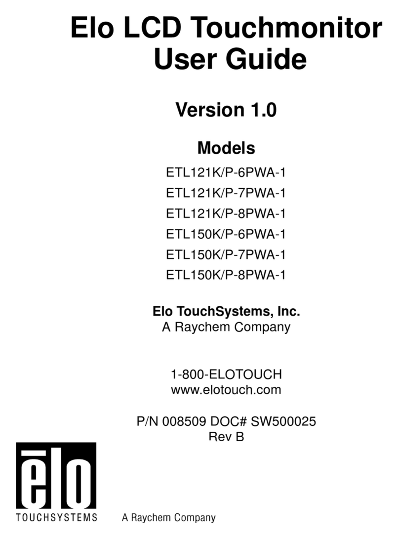 Elo TouchSystems ETL121K/P-6PWA-1 User manual Elo TouchSystems ETL121K/P-6PWA-1 User manual