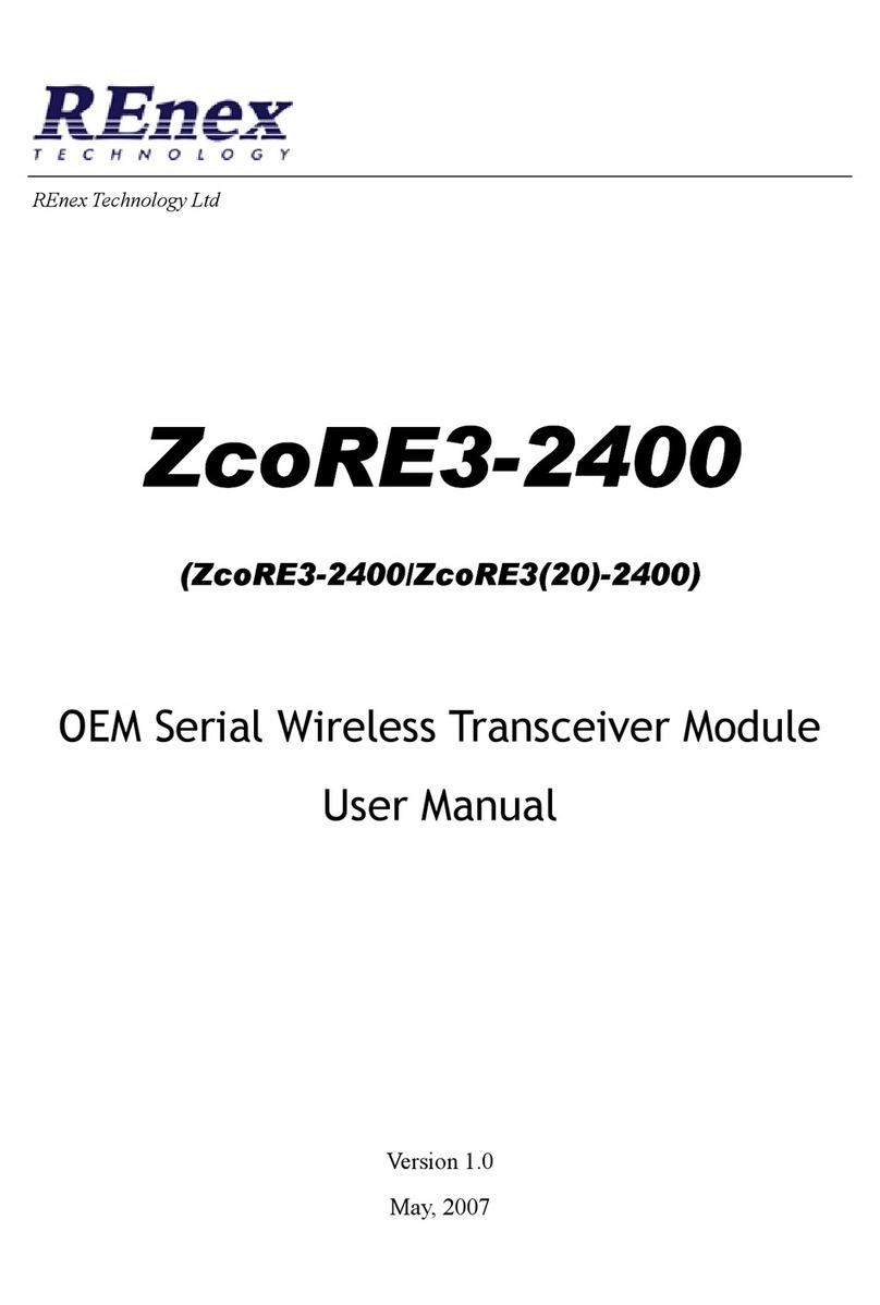 REnex Technology ZcoRE3-2400 series user manual
