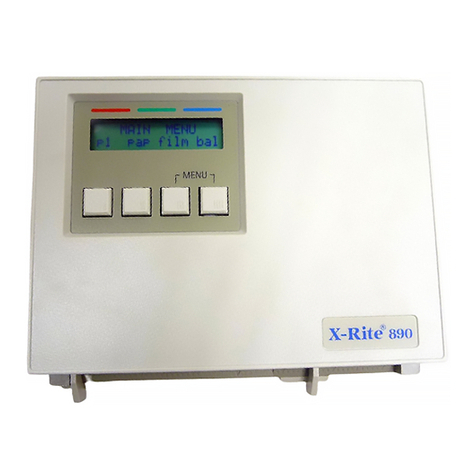 X-Rite 890 Operation manual X-Rite 890 Operation manual