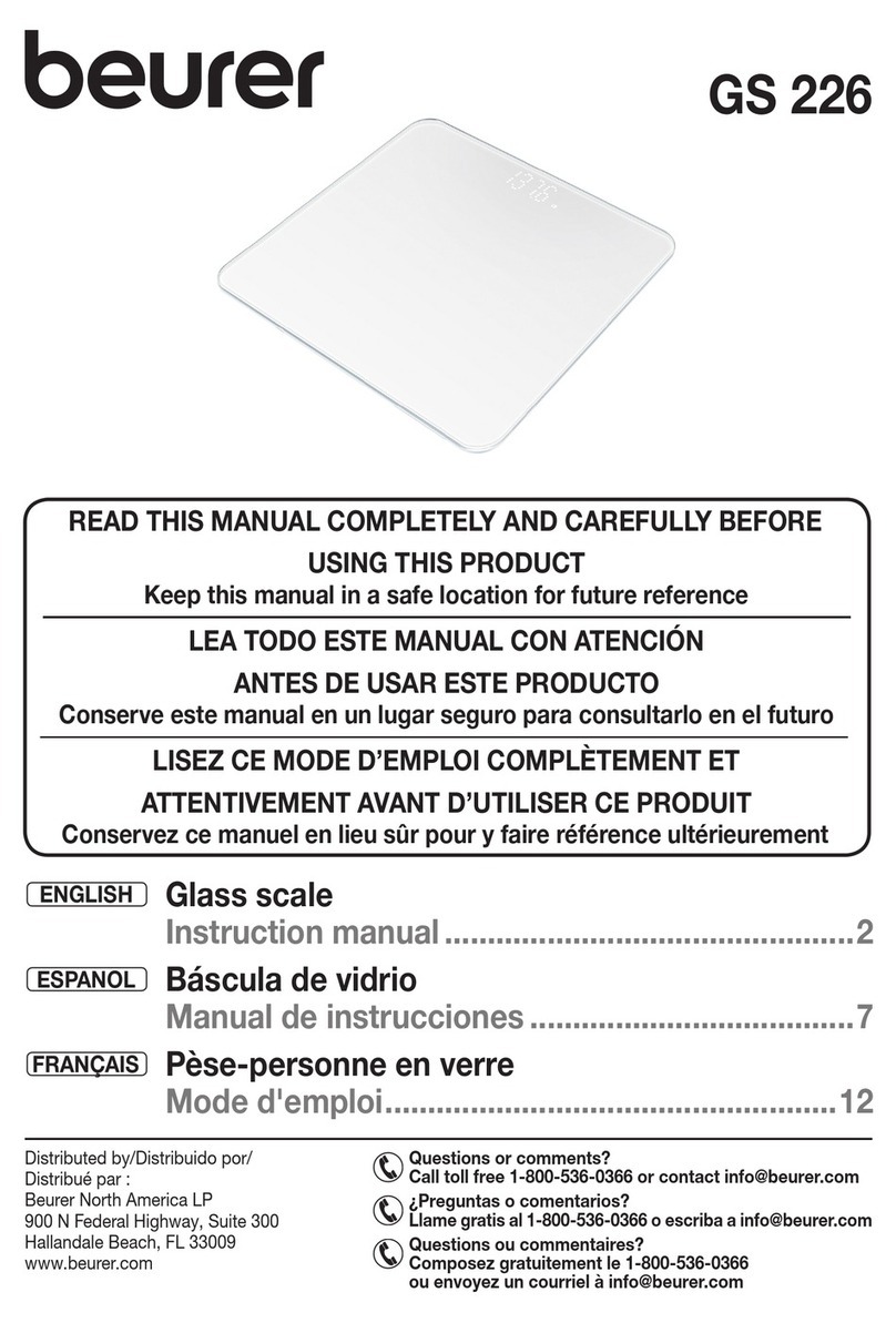 Beurer GS 226 instruction manual