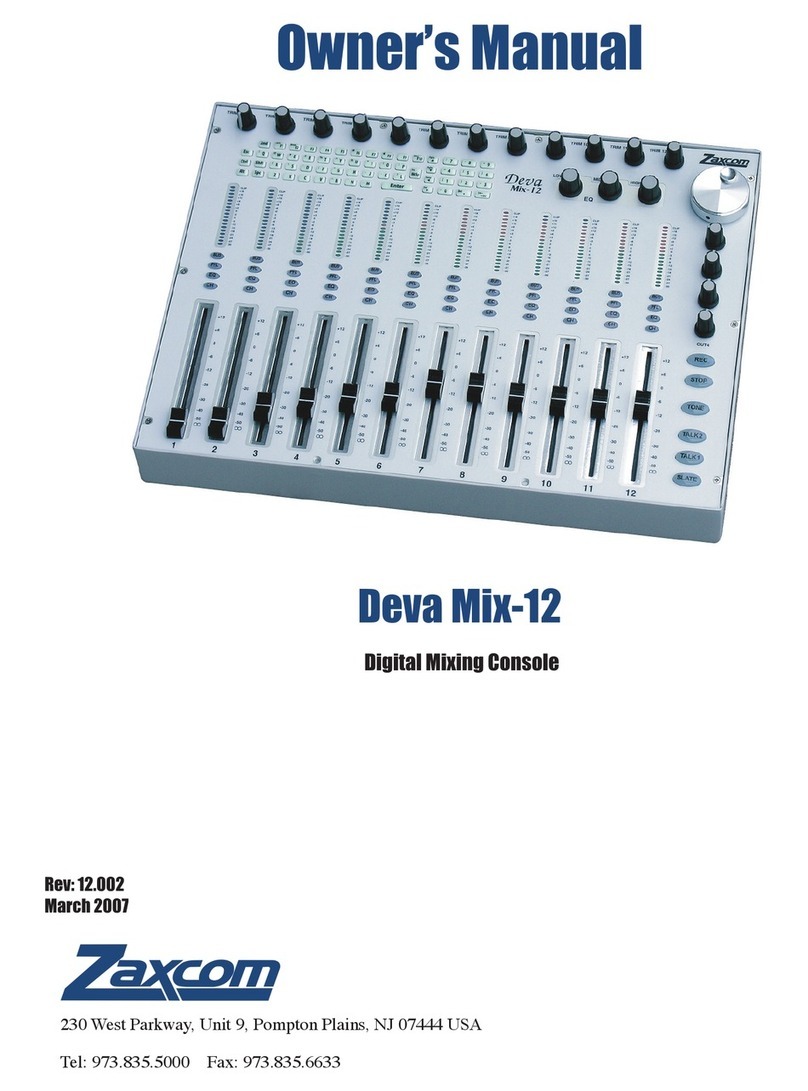 Zaxcom DEVA Mix-12 User manual