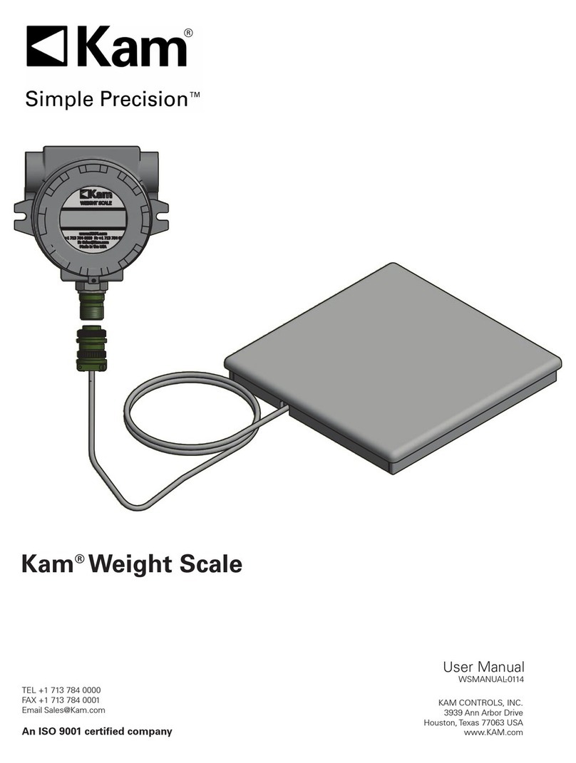 KAM Simple Precision Weight Scale user manual