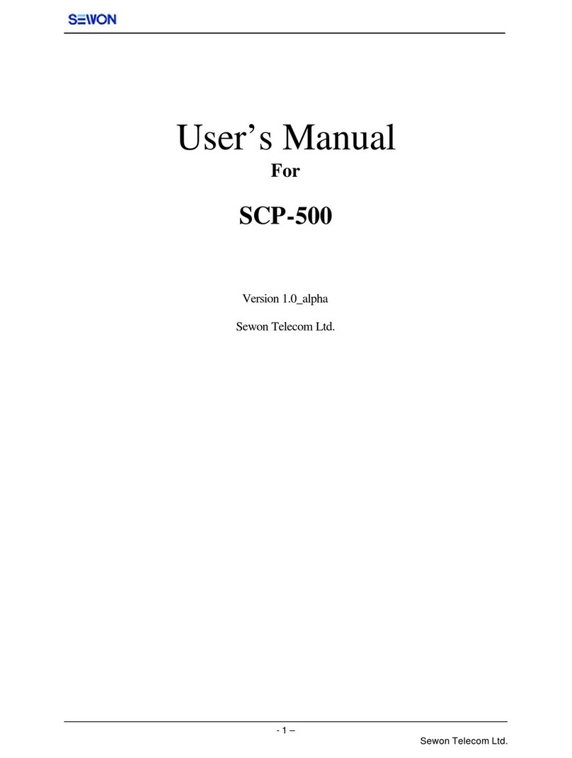 Sewon SCP-500 user manual