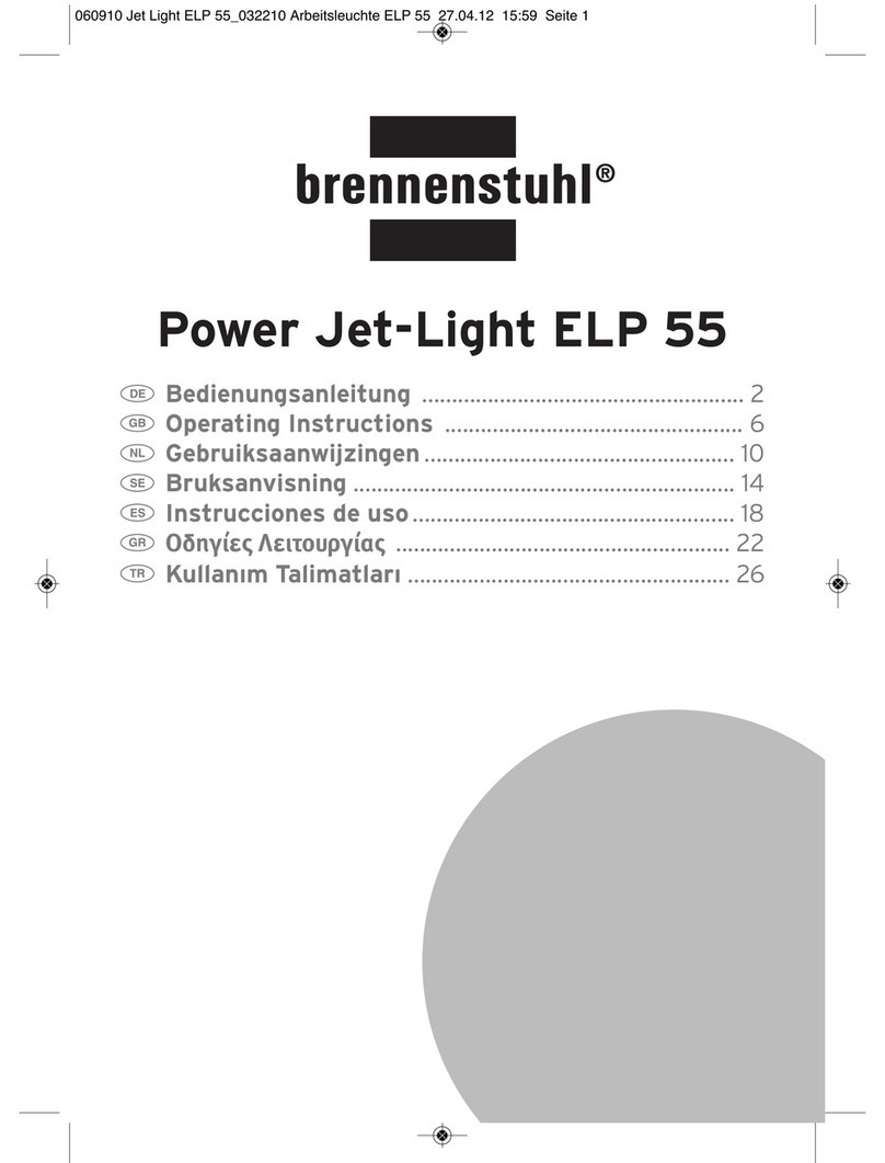 brennenstuhl Power Jet-Light ELP 55 operating instructions
