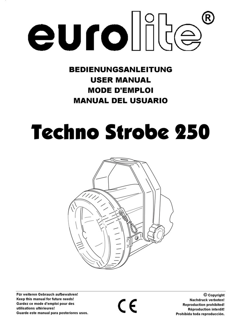 EuroLite Techno Strobe 250 User manual