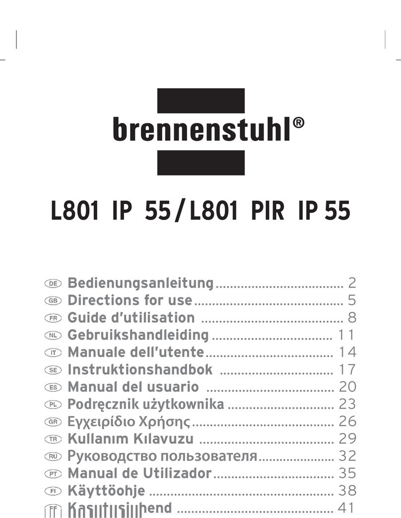 brennenstuhl L801 IP 55 Directions for use