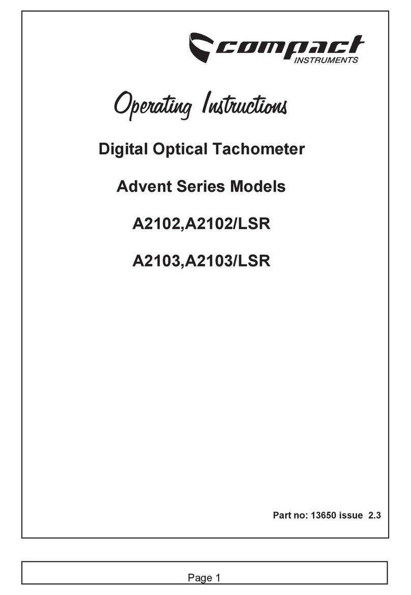 Compact Instruments Advent Series operating instructions