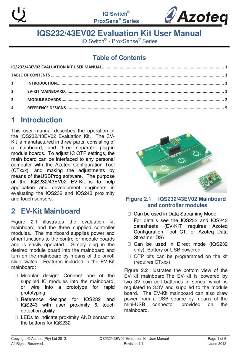 Azoteq IQ Switch ProxSens Series user manual