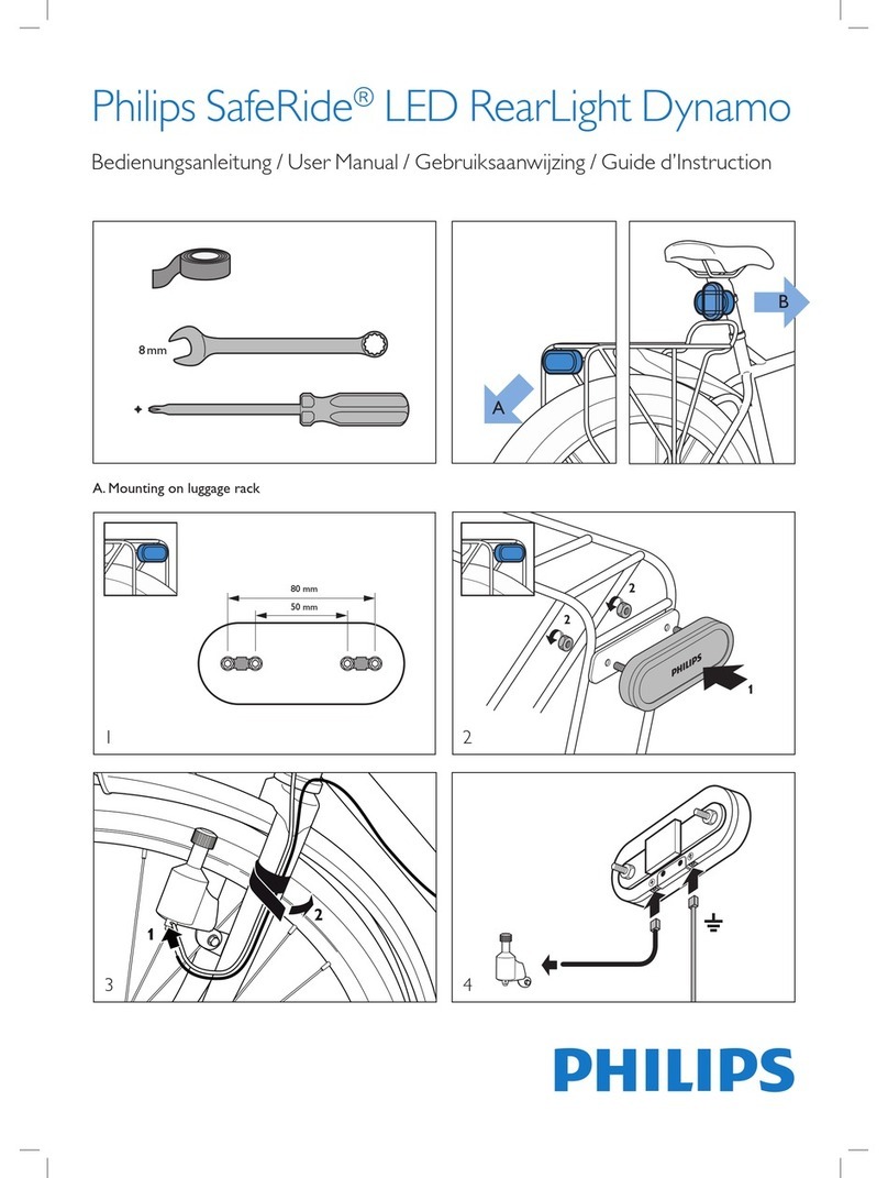 Philips SafeRide LED RearLight Dynamo user manual