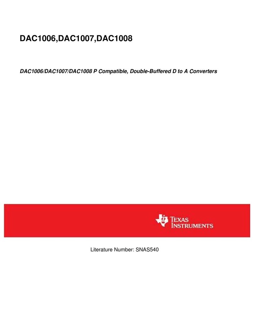 Texas Instruments DAC1006 manual