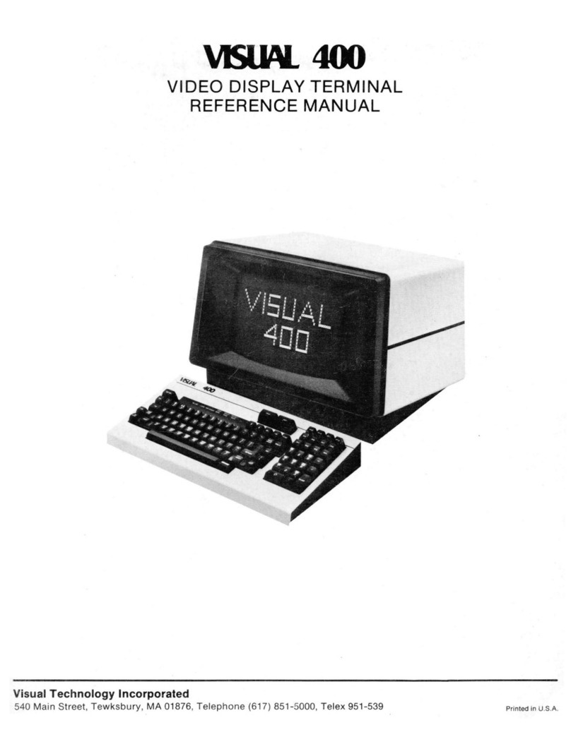 Visual Technology VISUAL 400 Reference manual