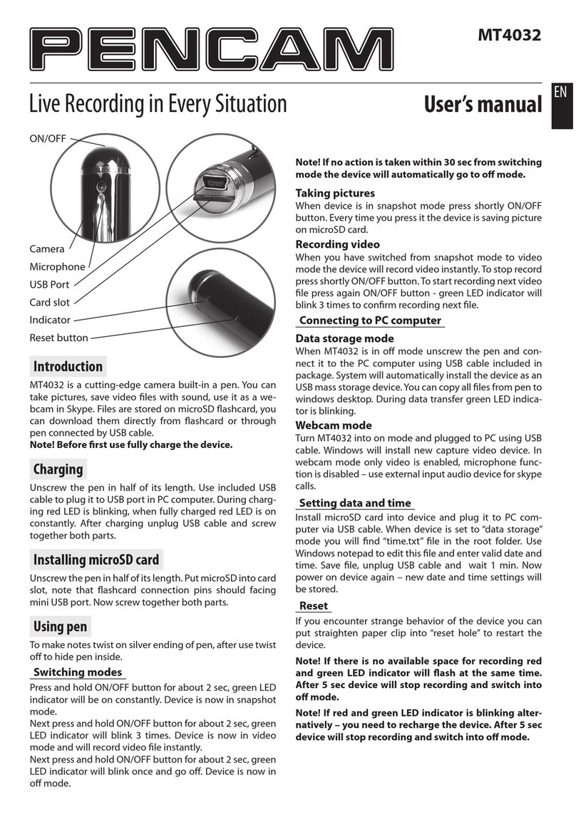 Pencam MT4032 user manual