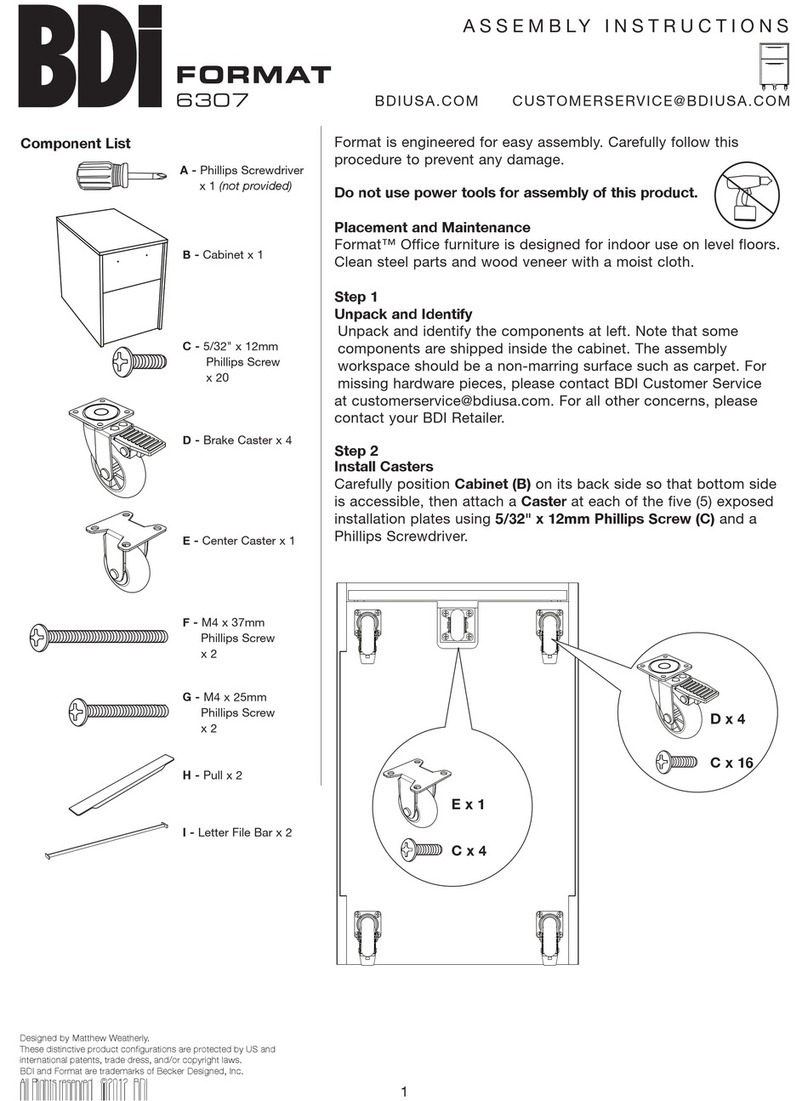 BDI Format 6307 Assembly instructions