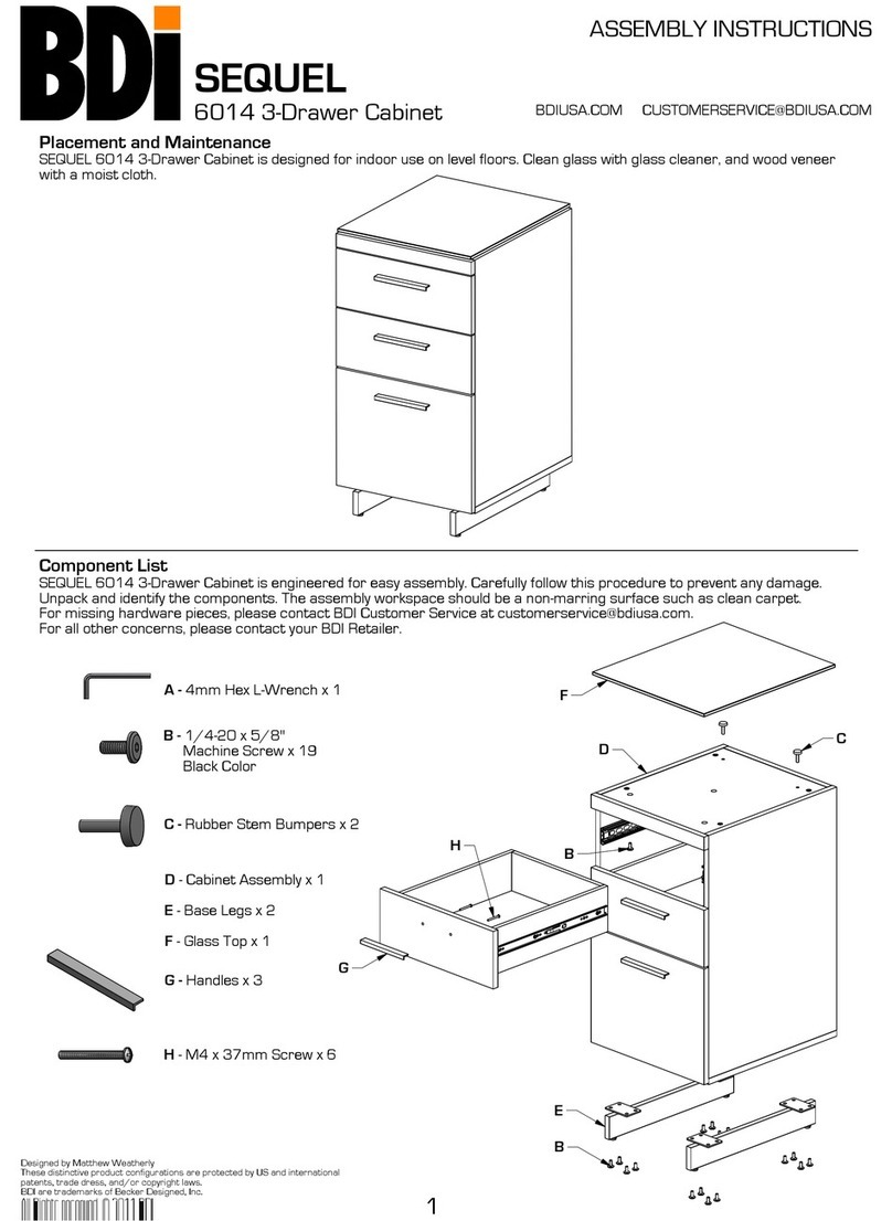 BDI Sequel 6014 Assembly instructions