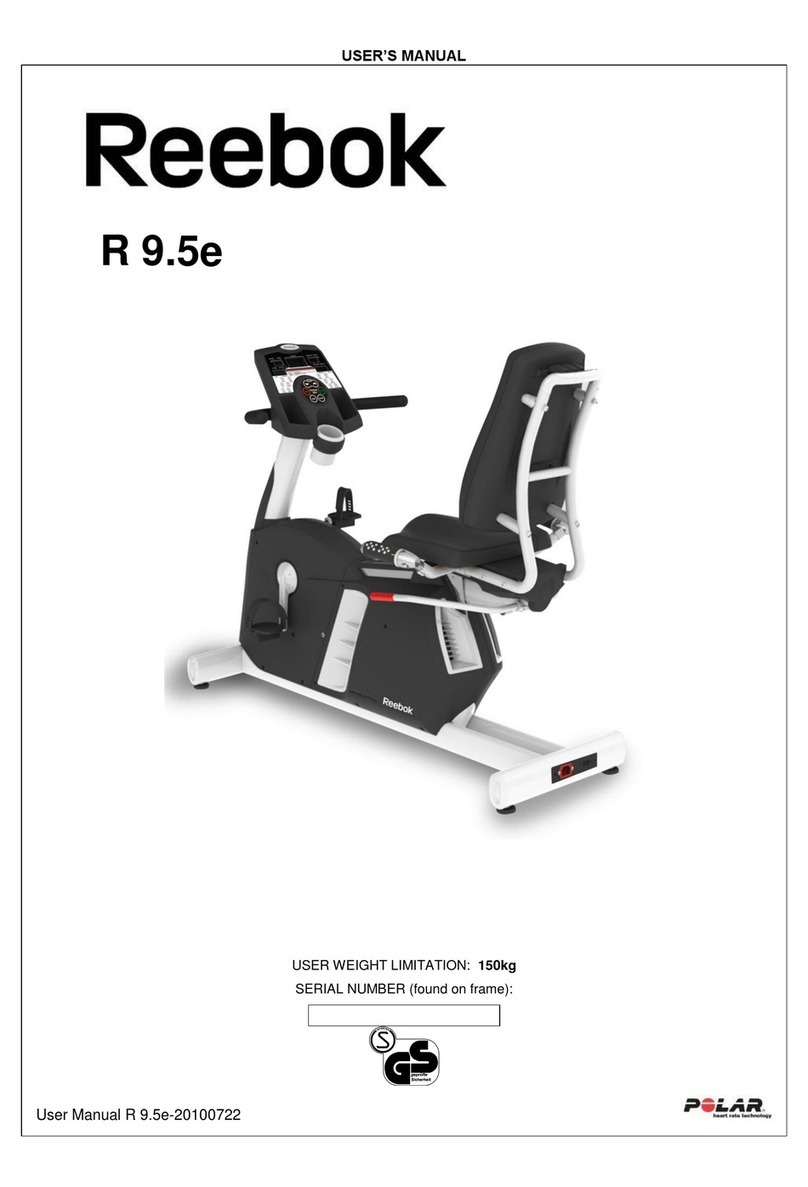 Reebok R9.5e User manual