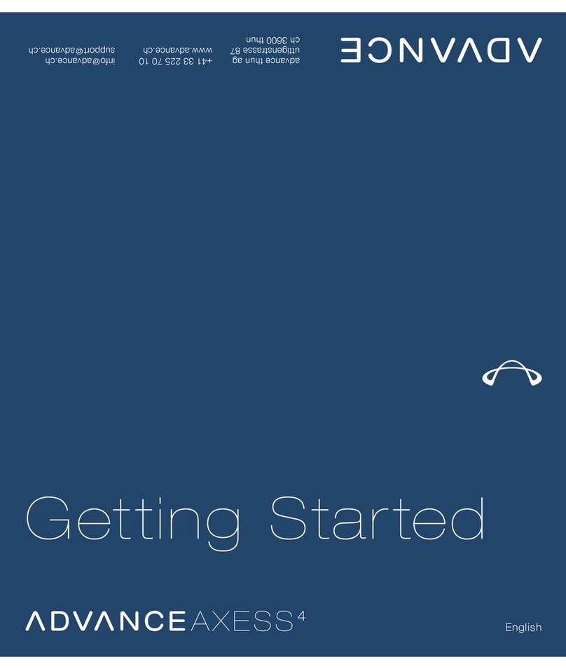Advance acoustic AXESS 4 Getting started Advance acoustic AXESS 4 Getting started