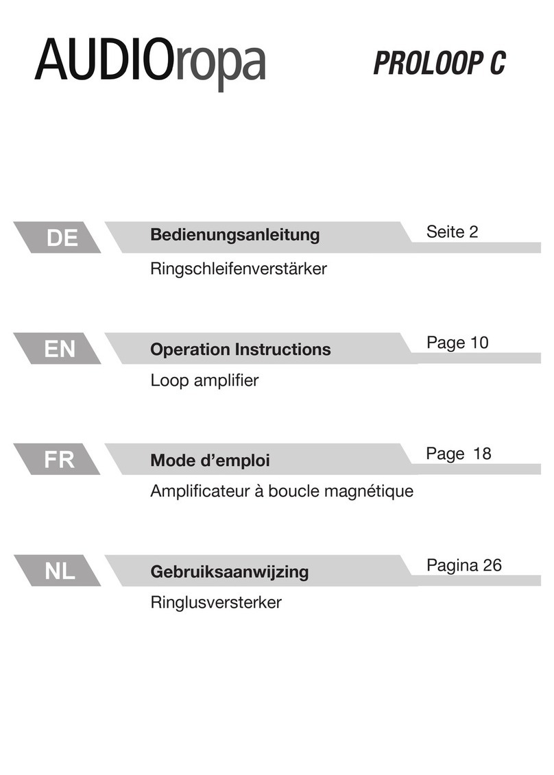 AUDIOropa PROLOOP C Operation instructions